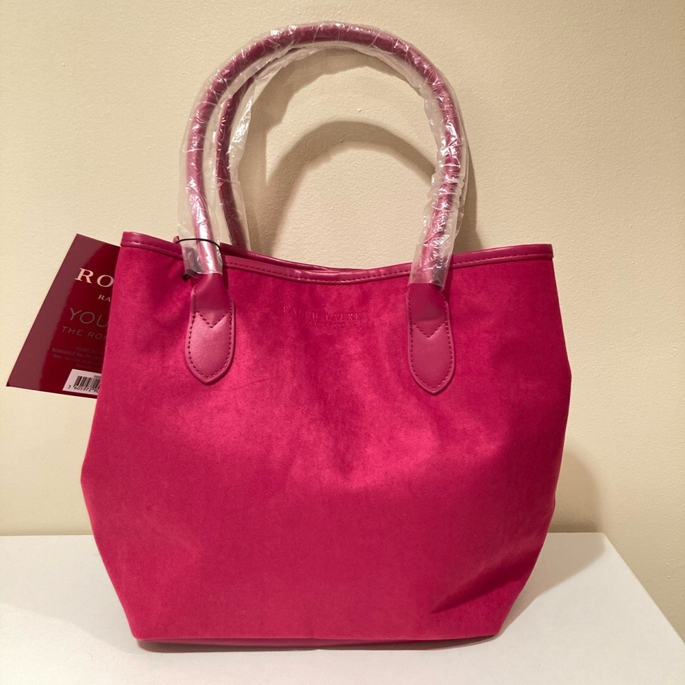 Beautiful Ralph Lauren Large Red Tote Romantic Collection - Picture 3 of 8